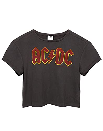 Verstärktes AC/DC T-Shirt Kurzarm-Kurzarm-T-Shirt für Damen von Vanilla Underground