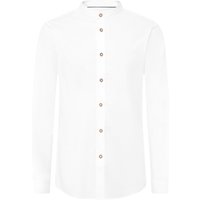 Amsel Trachtenhemd in Fischgrätstruktur mit Stehkragen, Slim Fit in L von Amsel