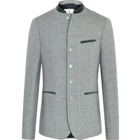 Amsel Trachtenjanker aus Leinen mit Stehkragen und Wappenknöpfen in 44 von Amsel