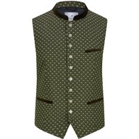 Amsel Trachtenweste in Jacquard-Qualität mit Samt-Details in 98 von Amsel