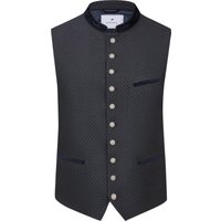 Amsel Trachtenweste mit Webmuster und Samt-Besatz in 48 von Amsel