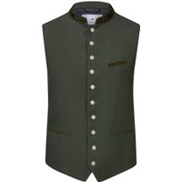Amsel Trachtenweste mit Webmuster und Samt-Besatz in 48 von Amsel