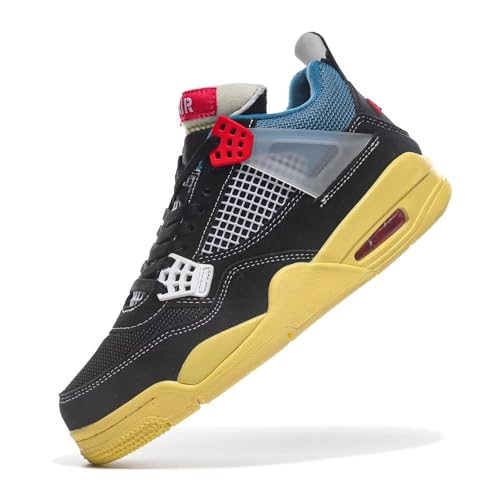 Herren Air 4 Retro High-top Basketballschuhe Damen Shoes Mode Sport Sneaker Studenten Anti-Rutsch Jungen Mädchen mit Luftpolster Sportschuhe von Amsion