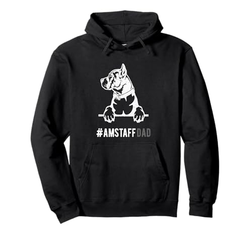 Amstaff Dad Herren Staffordshire Terrier Hund Papa Geschenk Pullover Hoodie von Amstaff Dad Funny Staffordshire Terrier Dog Dad