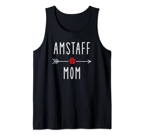 Amstaff Mom American Staffordshire Hundeliebhaber, Geschenk, lustige Mama Tank Top von Amstaff Mom American Staffordshire Dog Lover Gift