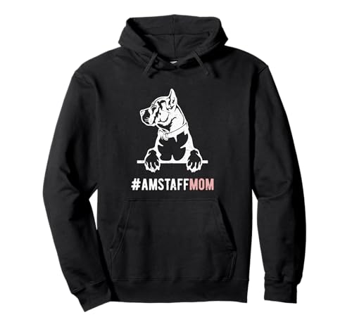 Amstaff Mama Geschenk für Frauen American Staffordshire Terrier Pullover Hoodie von Amstaff Mom Gift For Women