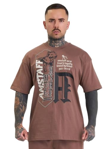 Amstaff Anturis T-Shirt Herren Shirt Olive braun, M von Amstaff