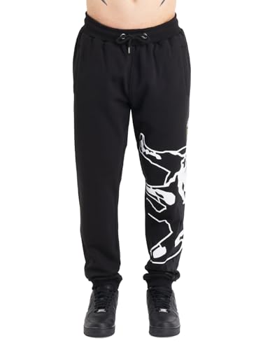 Amstaff Elard Herren Jogginghose Sweatpants Baumwolle Sporthose Schwarz von Amstaff