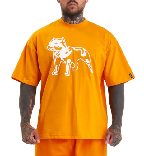 Amstaff Herren Logo 2.0 T-Shirt | Baumwolle & Rundhalsausschnitt | Lockere Passform | Atmungsaktiv | Orange XXL Amstaff Herren Logo 2.0 T-Shirt | Baumwolle & Rundhalsausschnitt | Lockere Passform | Atmungsaktiv | Orange XXL von Amstaff