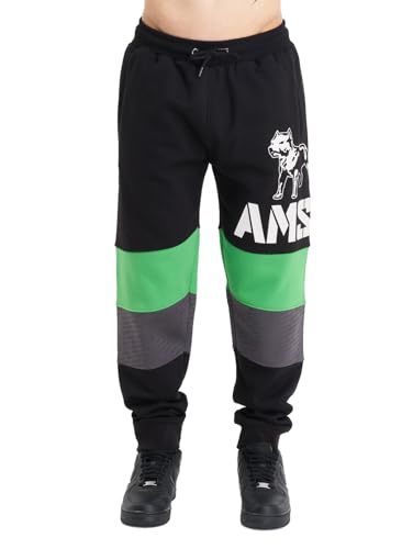 Amstaff Masho Herren Jogginghose Sweatpants Baumwolle Sporthose Schwarz Grau Grün XL von Amstaff