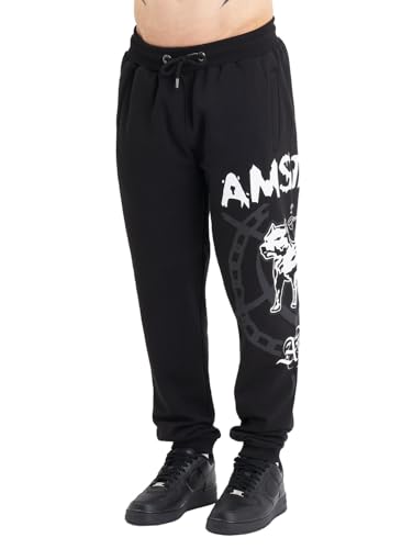 Amstaff Renars Herren Jogginghose Sweatpants Baumwolle Sporthose Schwarz von Amstaff