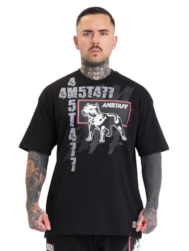 Amstaff Tiko T-Shirt Herren Shirt schwarz, M von Amstaff