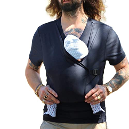 Amtopiyo Papa Känguru T-Shirt Mama Beruhigen Sie Babytragetuch V-Ausschnitt Kurzärmelig Tank-Tops CL014 Herren XXL von Amtopiyo