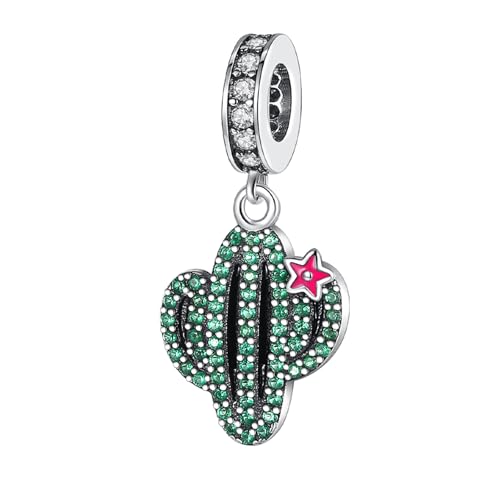 Amuefer Sternkaktus Charms für Armbänder 925 Sterling Silber mit Cubic Zirkonia Anhänger für Halsketten Geburtstag Weihnachten Schmuck Geschenke für Frauen Amuefer Sternkaktus Charms für Armbänder 925 Sterling Silber mit Cubic Zirkonia Anhänger für Halsketten Geburtstag Weihnachten Schmuck Geschenke für Frauen von Amuefer