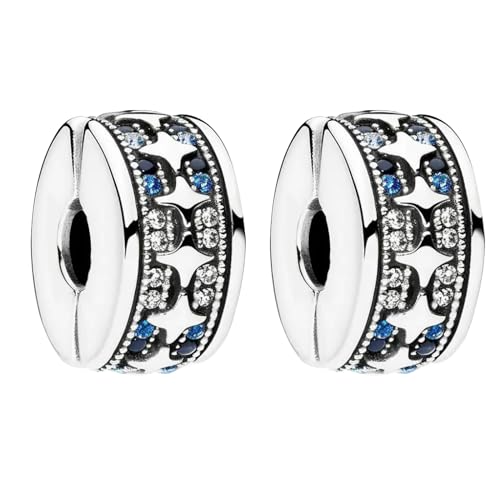 Amuefer Twinkling Stars under the Sky Clip Charms für Armbänder 925 Sterling Silber mit Cubic Zirkonia Spacer Geburtstag Weihnachten Schmuck Geschenke für Frauen Mädchen-2 Stücke Amuefer Twinkling Stars under the Sky Clip Charms für Armbänder 925 Sterling Silber mit Cubic Zirkonia Spacer Geburtstag Weihnachten Schmuck Geschenke für Frauen Mädchen-2 Stücke von Amuefer