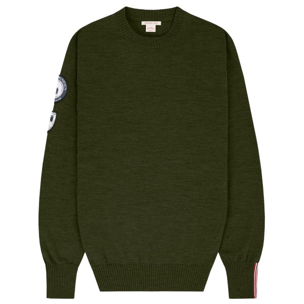 Amundsen Sports - Amundsen Peak Crew Neck - Merinopullover Gr S oliv von Amundsen Sports
