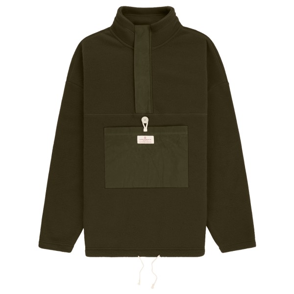 Amundsen Sports - Vagabond Waxed Fleece - Fleecepullover Gr L oliv von Amundsen Sports