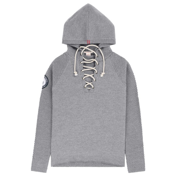 Amundsen Sports - Women's Boiled Hoodie Laced - Merinopullover Gr L grau von Amundsen Sports