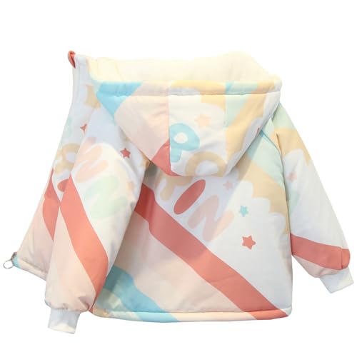 Amur Leopard Kinder Winterjacke Jungen Mädchen Wintermantel mit Plüchefutter Dicke Warmes Jacke mit Kapuze, Rosa E, 104-110 (Etikettengröße: 110) von Amur Leopard