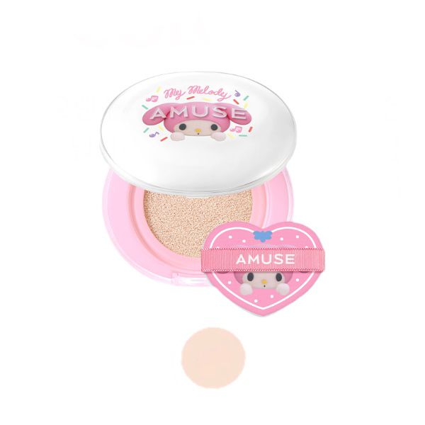 Amuse - Ceramic Skin Perfector Cushion SPF40 PA++ (My Melody & Kuromi special edition) - 15g - 01 Porcelain von Amuse