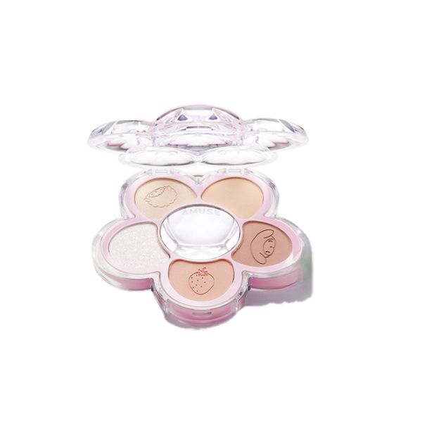 Amuse - Flora Eye Palette (My Melody & Kuromi special edition) - 4.5g - 01 Flower Peach von Amuse