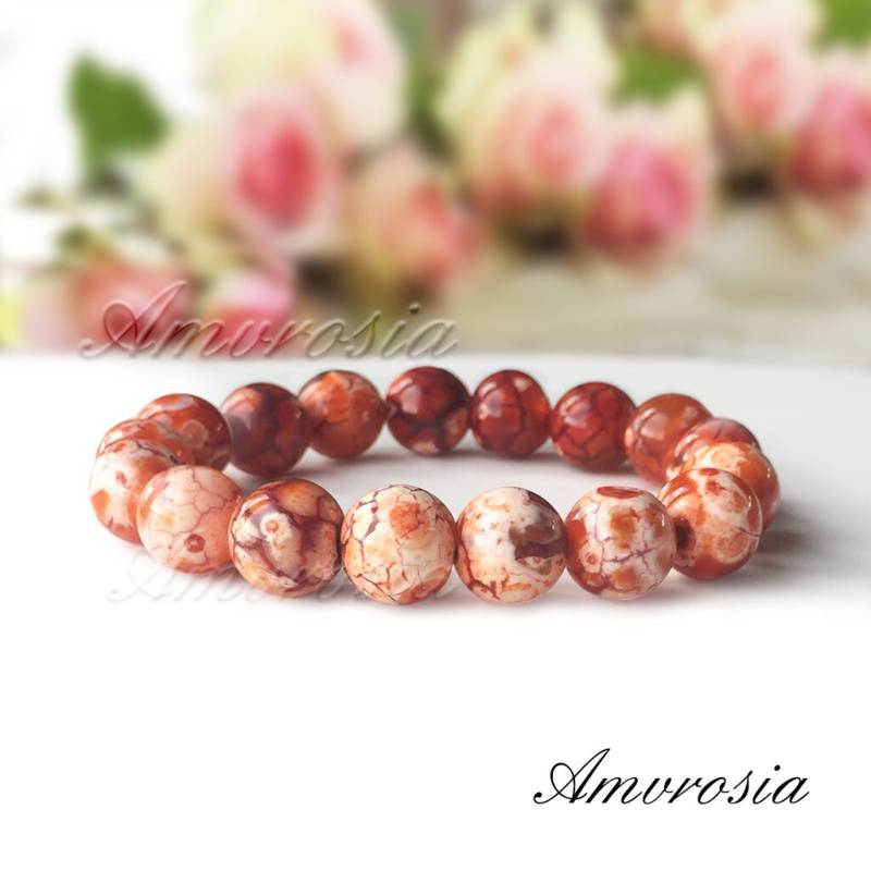 Achat Armband, Armband Mit Steinen, Heilstein Energie Edelstein Geschenkidee Valentinstag von AmvrosiaDesign