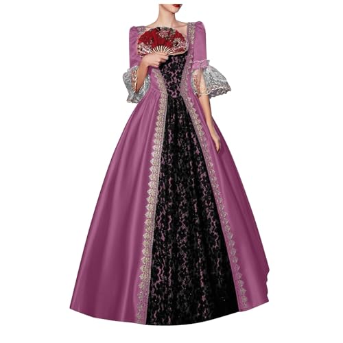 Amxleh Mittelalter Kleidung Damen Renaissance Prinzessin Kleider Barock Rokoko Lolita Viktorianisches Königin Maxi Elegant Abendkleider Cocktailkleid Party A-Linie Kleid Amxleh Mittelalter Kleidung Damen Renaissance Prinzessin Kleider Barock Rokoko Lolita Viktorianisches Königin Maxi Elegant Abendkleider Cocktailkleid Party A-Linie Kleid von Amxleh
