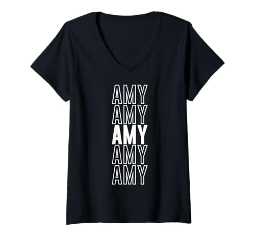 Damen Amy T-Shirt mit V-Ausschnitt von Amy Apparel
