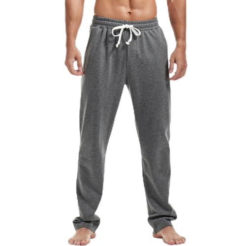 Amy Coulee Jogginghose Herren Baumwolle Sporthose (Dunkel Grau, 2XL) von Amy Coulee