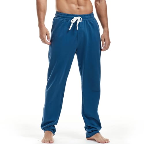 Amy Coulee Jogginghose Herren Baumwolle Sporthose (Preußisch Blau, L) von Amy Coulee