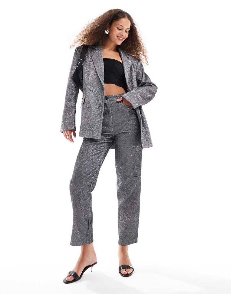 Amy Lynn - Lupe - Hose in Metallic-Silber, Kombiteil Amy Lynn - Lupe - Hose in Metallic-Silber, Kombiteil von Amy Lynn