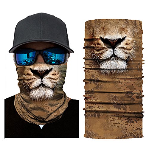 AmyGline 2 Stück 3D Schlauchtuch Herren Damen Halstuch Kopftuch Atmungsaktiv Schlauch Multifunktionstuch für Motorrad Radfahren Wandern Bandana Balaclava von AmyGline