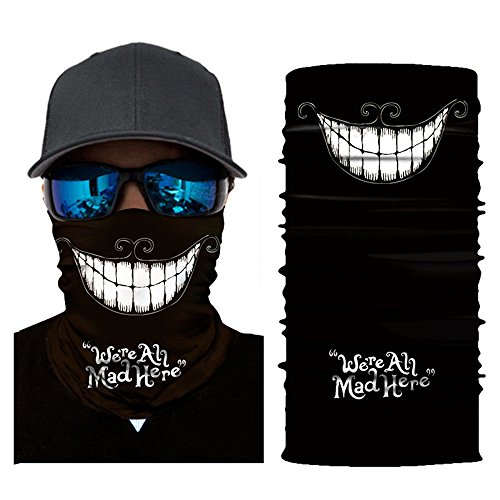 AmyGline 2 Stück 3D Schlauchtuch Herren Damen Halstuch Kopftuch Atmungsaktiv Schlauch Multifunktionstuch für Motorrad Radfahren Wandern Bandana Balaclava von AmyGline