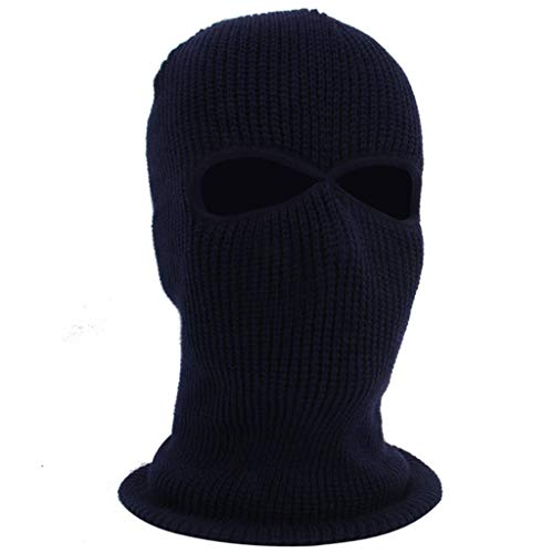 AmyGline 3-Loch-Vollmaske Skimütze Wintermütze Balaclava Tactical Mask Skimütze Wollmaske von AmyGline