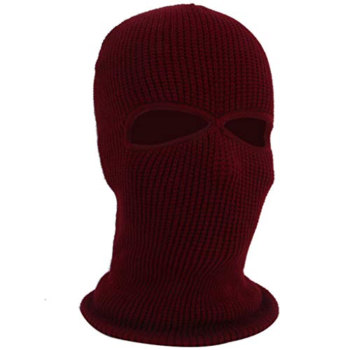 AmyGline 3-Loch-Vollmaske Skimütze Wintermütze Balaclava Tactical Mask Skimütze Wollmaske von AmyGline
