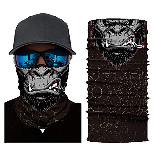 AmyGline Fahrrad Motorrad Hals Schlauch Ski Warmer Schal Gesichtsmaske Sturmhaube Halloween Party von AmyGline