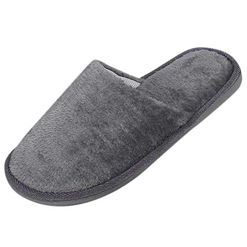 AmyGline Hausschuhe Damen Herren Pantoffeln Winter Einfarbig Weich Plüsch Hausschuhe Hause Boden Drinnen rutschfeste Slippers Flache Schuhe Schlappen von AmyGline