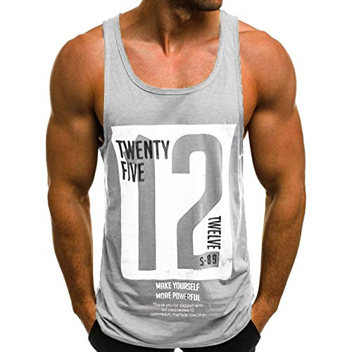 AmyGline Herren Sommer Hoodie Weste Muskelshirt Bodybuilding Ärmelloses T-Shirt Männer Gyms Muscle Shirts Tops Trainingsweste Schnell trocknend Trägershirts Tanktops Achselshirt Laufshirt von AmyGline