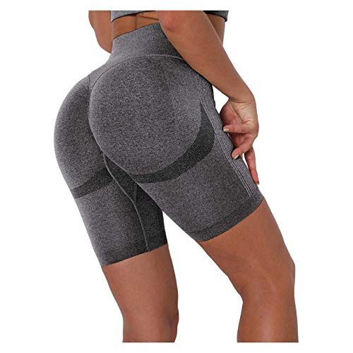 AmyGline Yoga Shorts Damen Scrunch Butt Sportshorts Push Up Booty Nahtlos Biker Fitness Gym Sport Leggings Radlerhose Kurze Hose Sporthose Kurz High Waist Laufhose Laufshorts von AmyGline