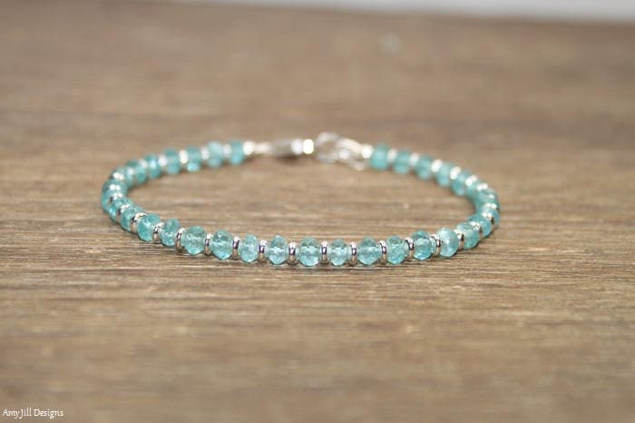 Apatit Armband, Sterling Silber Oder Gold Filled Perlen, Schmuck, Perlen Edelstein Apatit Armband, Sterling Silber Oder Gold Filled Perlen, Schmuck, Perlen Edelstein von AmyJillDesigns