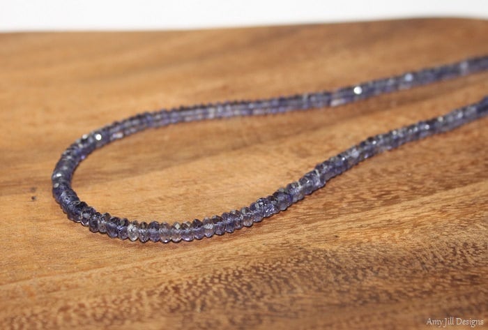 Iolith Halskette, Schmuck, Hill Tribe Perlen, Shaded, Edelstein Schmuck Iolith Halskette, Schmuck, Hill Tribe Perlen, Shaded, Edelstein Schmuck von AmyJillDesigns