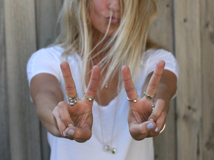 Silber Rock Ringe Silber Rock Ringe von AmyRadJewellery