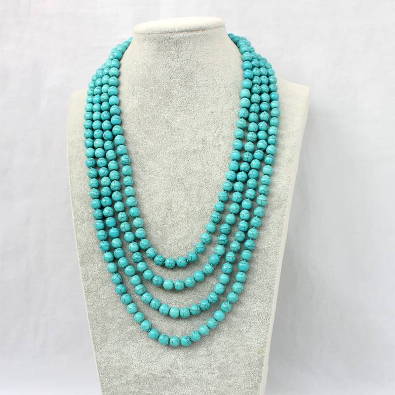 98 "Lange Türkis Halskette, Perlen Geschenk Für Frauen Schmuck Zierliche Halskette Mutter Tochter 98 "Lange Türkis Halskette, Perlen Geschenk Für Frauen Schmuck Zierliche Halskette Mutter Tochter von AmyStoresArt