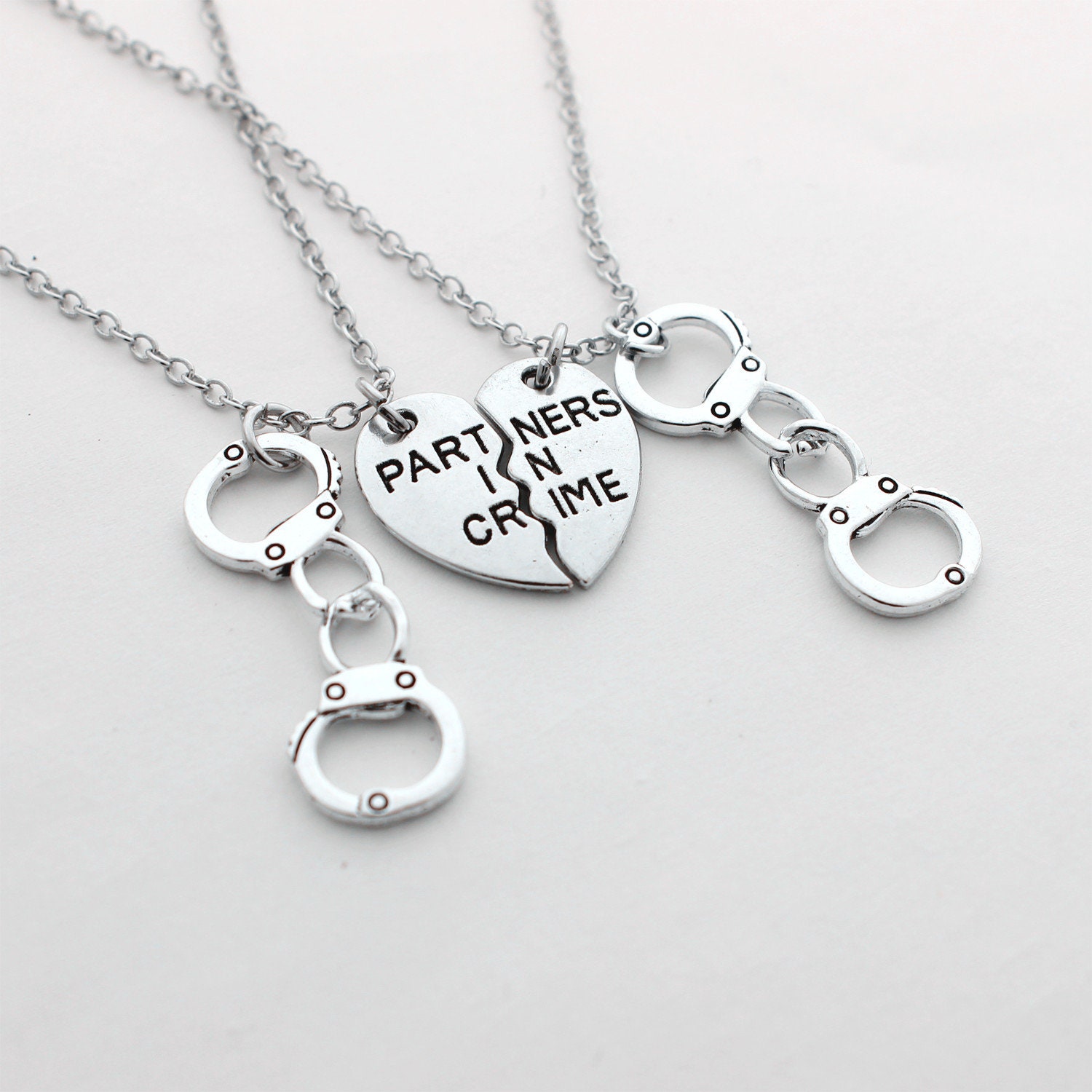 Partners in Crime Halsketten-Set Bff Geschenk, Schwester Schmuck von AmyStoresArt