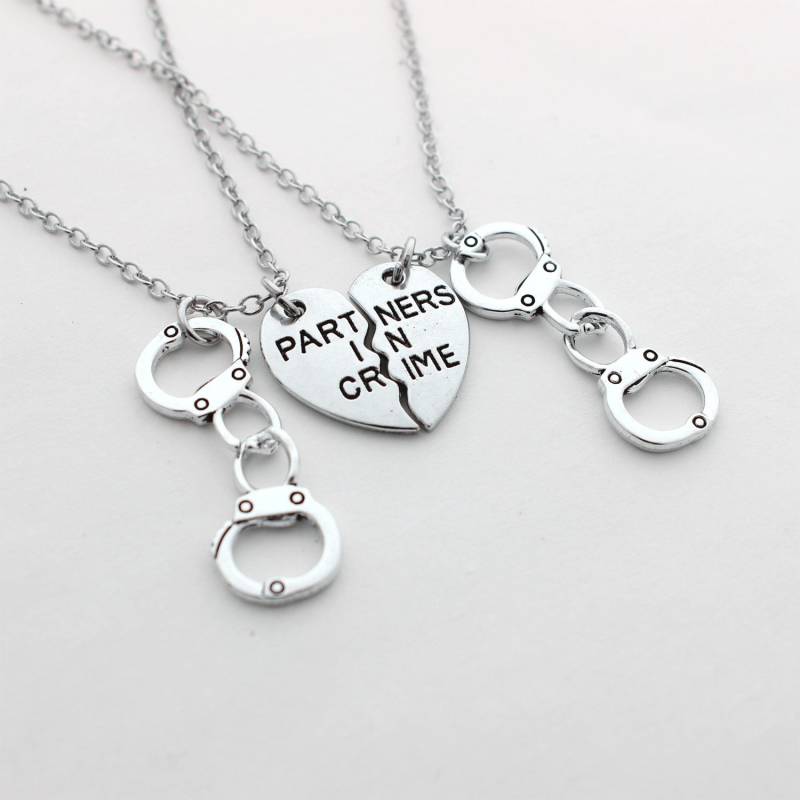 Partners in Crime Halsketten-Set Bff Geschenk, Schwester Schmuck von AmyStoresArt
