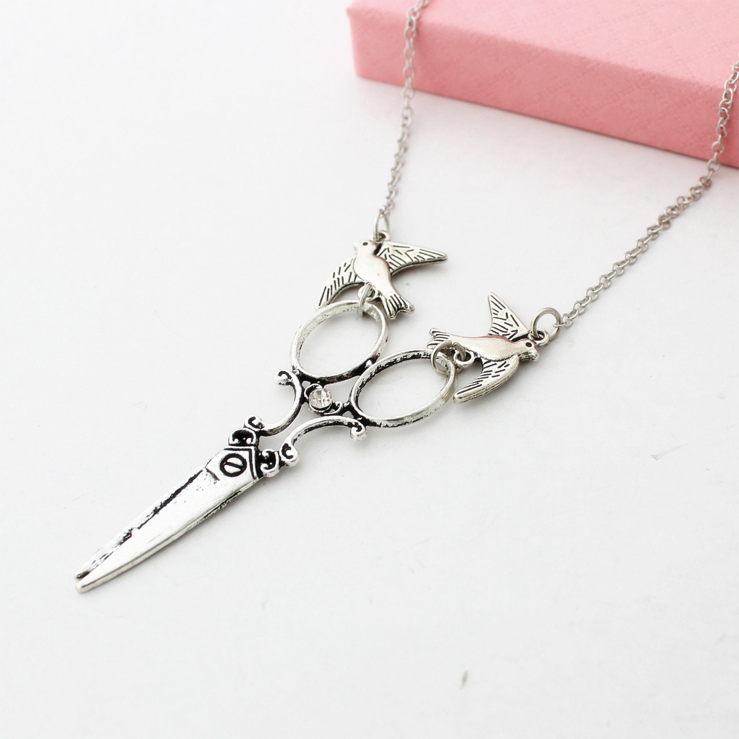 Schere Halskette, Friseur Geschenk, Große Anhänger, Steampunk Scherenschmuck, Weihnachtsgeschenke Abschluss von AmyStoresArt