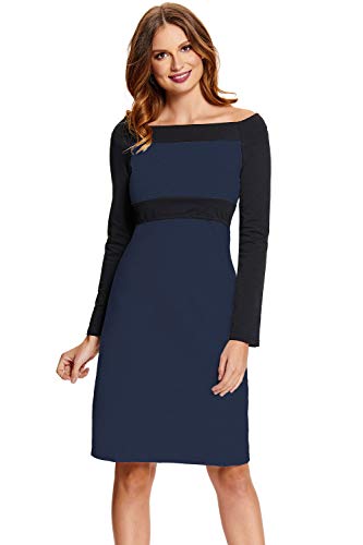 Amyline Stillkleid Yuna Navy-Black Gr. S von Amyline