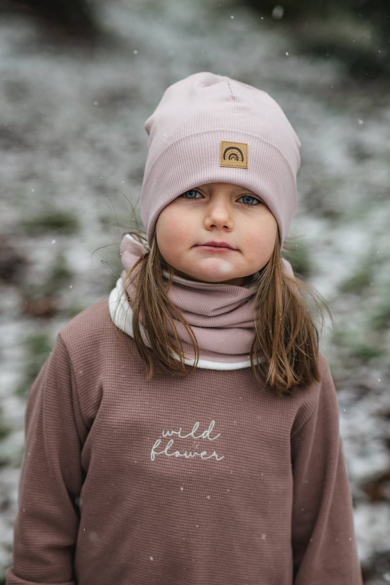 Baby Und Kleinkind Beanie Mütze Aus Rib Jersey in Der Farbe Altrosa von AmysBlossom