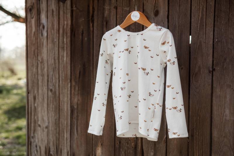 Kinder Rib Jersey Oberteil Mit Enten von AmysBlossom