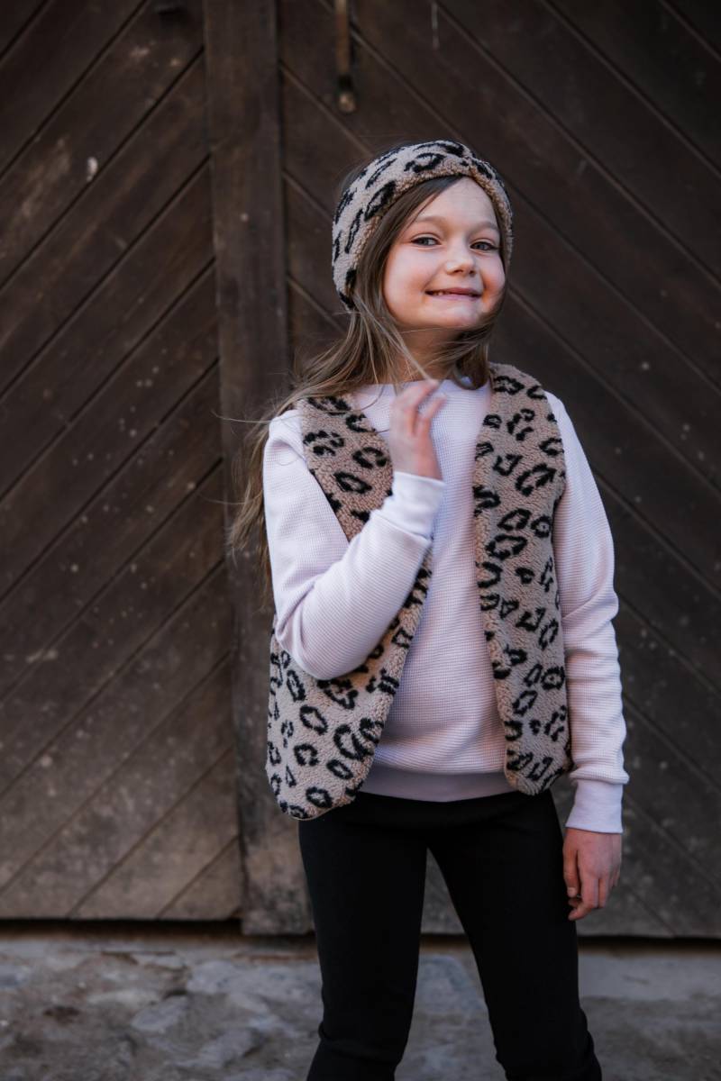 Kleinkinder Und Kinder Leo-Teddy Weste Für 1-10 Jahre & Stirnband Im Set von AmysBlossom